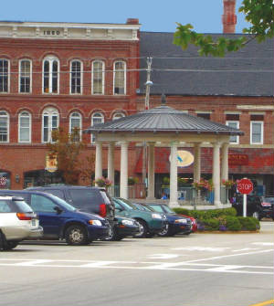 The Bandstand in downtown Exeter